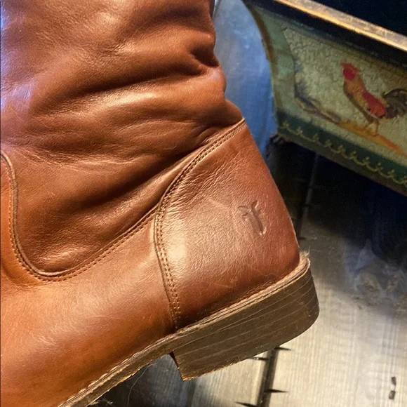 Frye Brown Over the Knee Boots Timeless Leather Design - Picture 8 of 13